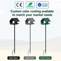 Mangeoire à oiseaux JH-Mech avec support, base stable, OEM ODM, personnalisable, pour extérieur, jardin, cour, système de poteaux en métal pour mangeoire à oiseaux
