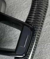 Volant à LED en Fibre de Carbone Forgée et Cuir, Modification et Amélioration pour Audi A1 A3 A4L A5 A6L A7 Q2 Q3 Q5 Q7
