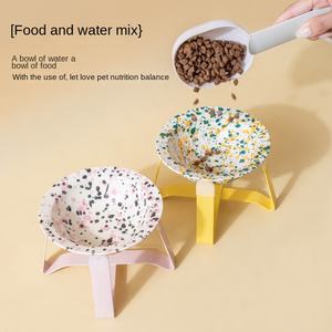 Tigela de Cerâmica Ecológica para Cães com Boca Rasa e Proteção para o Pescoço, Design Universal à Prova d'Água IPX5 em Forma de UFO - Product Image 4