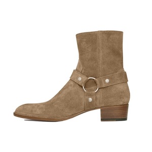 <span class=keywords><strong>Stivali</strong></span> Chelsea alla Moda per Uomo, Nuovi Stivaletti <span class=keywords><strong>Beige</strong></span> con Rialzo, in Vera <span class=keywords><strong>Pelle</strong></span>, Slip-On, Asciugatura Rapida e Resistenti all'Usura - Product Image 3