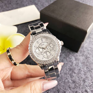 <span class=keywords><strong>Reloj</strong></span> de Cuarzo Silver Guesses con Diamantes, Esfera Negra, Cronógrafo de Triple Subesfera - Product Image 2