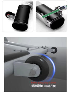 Panca per Pesi Regolabile DINUO con Rotelle Scorrevoli per Facile Movimento e Allenamento della Forza del Torace a <span class=keywords><strong>Casa</strong></span> o in Palestra - Product Image 4