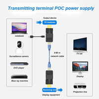 Mini 60M HDMI Extender sur Cat6 réseau LAN câble Ethernet 1080P HDMI vers RJ45 répéteur Extender transmetteur de Signal sans perte