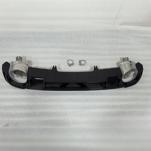 Nouvel arrivage : Diffuseur de pare-chocs arrière PNB pour Audi A4/S4 17-19 B9, style RS4, fixation par vis, découpes pour capteurs d'aide au stationnement - Product Image 6