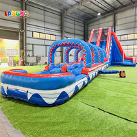 Toboggan aquatique gonflable personnalisable avec tunnel de glisse pour événements et festivals