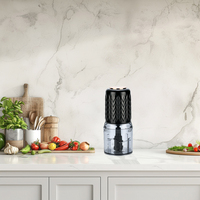 Robot culinaire multifonctionnel 400W, hachoir à légumes électrique 500ml, hachoir à viande, lame en acier inoxydable 420, personnalisation à une touche