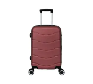 Grosir tas koper trolley hardside baru koper travel ABS koper kapasitas besar logo kustom dengan roda 4*360 derajat