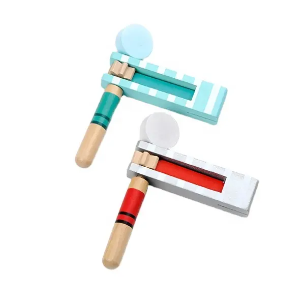 NEW Wholesale Kalaka Wooden Rattle Slide Whistle As Gift Music Toys Instrument Whistle For Children