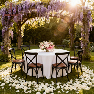 Sedia Cross Back per Noleggio Eventi, Banchetti, Feste, Hotel e Matrimoni - Product Image 4