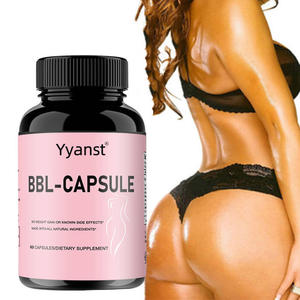 Capsules d'agrandissement des hanches BBL à base de plantes sans sucre naturel OEM/ODM pour adultes, rend les hanches fermes et élastiques, avantages éclaircissants pour la peau - Product Image 2