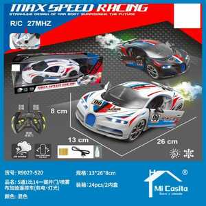 Max Speed Racing Rc Car 1:16 Scale Remote Control Race Car With Lights Spray Function For Kids Indoor Outdoor Play - Product Image 3