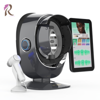 Machine d'analyse faciale 4D IA, miroir magique, analyseur de peau de bureau avec analyse de l'hydratation, de la pigmentation, de l'eau, de l'huile et des rides