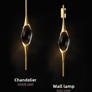Applique murale en cristal K9 <span class=keywords><strong>de</strong></span> luxe, entièrement en cuivre, moderne et simple, applique murale <span class=keywords><strong>pour</strong></span> tête <span class=keywords><strong>de</strong></span> <span class=keywords><strong>lit</strong></span> <span class=keywords><strong>de</strong></span> chambre à coucher, applique murale décorative <span class=keywords><strong>pour</strong></span> couloir, art LED - Product Image 6