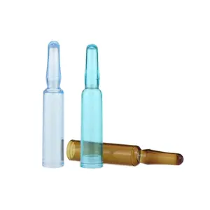 High Quality 1ml 2ml Hyaluronic Acid Essence Cosmetics Liquid Bottling Transparent Disposable Plastic Ampoules Bottle