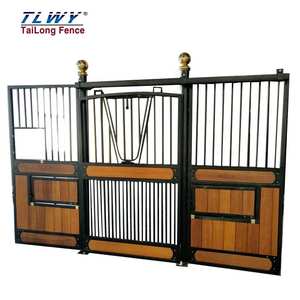 คอกม้าแบบคลาสสิกเคลือบด้วยผงประตูที่มั่นคงทำจากไม้ไผ่และโลหะ - Product Image 3