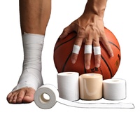Bande de sport en coton et oxyde de zinc de 3,8 cm x 13,7 m pour bandages de poignet, protection des pieds, boxe, jiu-jitsu, escalade, haltérophilie, fitness