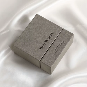 9*9*3.5cm hộp giấy tùy chỉnh Vòng cổ Hộp nhẫn với miếng bọt biển cá nhân logo đồ trang sức tinh tế gói chia ngăn kéo hộp - Product Image 3