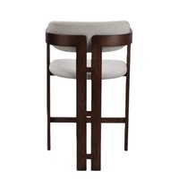 Chaise de bar en bois massif au design moderne, tabouret à 3 pieds pour la maison, salle à manger, salon, îlots de cuisine, comptoirs avec accoudoirs