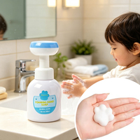 Savon liquide pour les mains personnalisé OEM/ODM, hydratant, sans alcool, respectueux de la peau, savon moussant en forme de patte de chat pour enfants