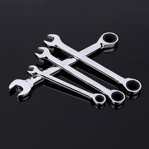 ชุดประแจวงล้อแบบสองด้าน ขนาด 10 มม. 11 มม. 13 มม. 16 มม. ชุบโครเมียมขัดเงา เกรดอุตสาหกรรม ประแจหกเหลี่ยมปลายเปิด - Product Image 1