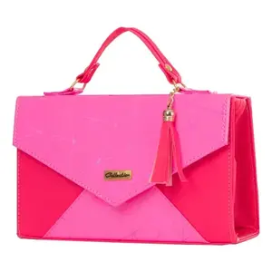 Bolso Bandolera Linda Fabia para Mujer, 21x12x6 cm, Patrón Geométrico, Microfibra, Cuero Sintético, Asa Superior, Decoración con Borlas, para Todas las Temporadas - Product Image 3