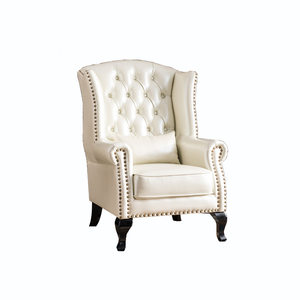 <span class=keywords><strong>Fauteuil</strong></span> en <span class=keywords><strong>cuir</strong></span> avec pieds en bois massif, design contemporain, pour salon et chambre à coucher, réception - Product Image 6