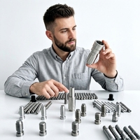 Pièces d'axe de précision usinées CNC suisses sur mesure, micro-goupilles en acier inoxydable, laiton, aluminium, service d'usinage complexe sur tour