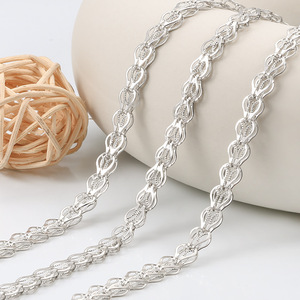Cadena de Acero Inoxidable con Diseño Innovador en Forma de Linterna |   Estructura Compleja Única para la Creación de Joyería DIY - Product Image 2