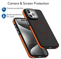 Funda Magnética con Soporte y Protección de Lente de Cristal para iPhone 18 17 Air 15 11 12 13 14 16 Pro Max Plus S26 Ultra, Transparente Mate