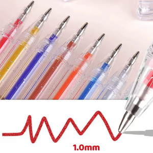 Hot Seller 8 Colors Change Color Student DIY Scrapbook Fluorescent Marker Colorful Glitter Gel Ink Pen <b>Set</b> for Student - Product Image 5