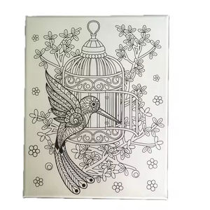 Toile tendue imprimée UV en gros, épaisseur 1,6 cm, 12x16 pouces, pour peinture enfant, blanche, 380g, en polycoton sans acide, sur châssis en bois de pin - Product Image 1