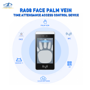 Hf An Ninh Ra08 Sinh Trắc Học Thiết Bị Thời Gian Hệ Thống Chấm Công Mã QR Mặt Palm Tĩnh Mạch Nhiều Đứng Cho Kiểm Soát Truy Cập Máy Tính Bảng - Product Image 5