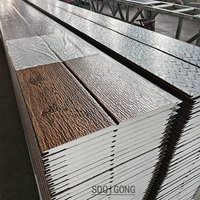 Panneau composite en aluminium Panneaux sandwich en PU Isolation thermique Architectural Grain de bois Revêtement métallique texturé