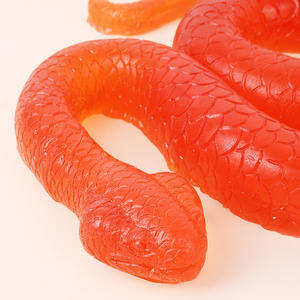 Bonbons Gélifiés Assortis aux Saveurs de Fruits, Sucrés et Acidulés, Certifiés <span class=keywords><strong>Halal</strong></span>, Modélisation Serpent Géant, Vente en Gros - Product Image 4