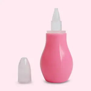 Aspiratore nasale per bambini morbido e sicuro in Silicone aspirapolvere per naso siringa per orecchio Design rotondo della lampadina Twister per neonati bambini