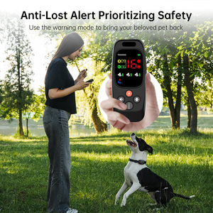 2025 Upgrade Wiederaufladbares Hundetrainingshalsband aus Kunststoff, Wasserdicht, Verstellbar, Elektrische Bellkontrolle mit Fernbedienung für Alle Größen - Product Image 5