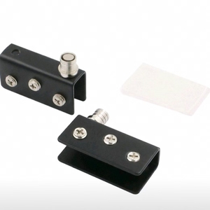 Butée de porte magnétique en acier inoxydable à fixation au sol, robuste, avec loquet à ouverture par poussée pour projets hôteliers et portes en verre - Product Image 2