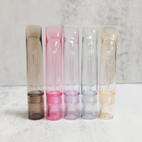 Tube de brillant à lèvres transparent coloré vide, contenant en plastique pour gloss, emballage cosmétique en PETG pour huile à lèvres avec bouchon à vis