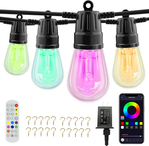 Cuerdas de luz RGB DE BODA estilo loft industrial para recepción vintage e iluminación de salón de banquetes - Product Image 3