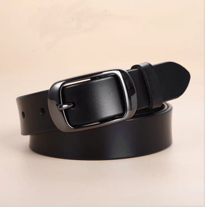 Robe vintage pour femme GB20, ceinture en cuir de vache véritable noir, marron, café, blanc, largeur 3 cm, longueur 110 cm à 115 cm - Product Image 3