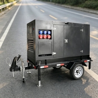 Groupe électrogène diesel Weichai 150 kVA 120 kW monté sur remorque, station d'alimentation mobile 6 cylindres pour travaux de location sur chantier