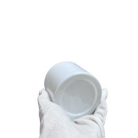 Bouteille en verre cylindrique blanche personnalisée de 200 ml pour diffuseur à bâtonnets, avec bouchon à vis, conteneur vide pour diffuseur de parfum d'ambiance domestique