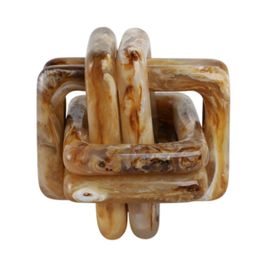 Scultura a nodo in marmo per decorazioni domestiche e accenti per il bagno, ornamento moderno per l'arredamento di stanze, decorazione per mensole, pezzo di design per l'ufficio - Product Image 4