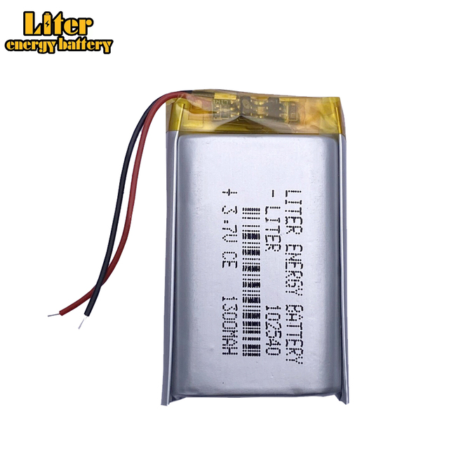 102540 1300mah  3.7v Rechargeable Lithium-ion Battery  Li-polymer Battery UN38.3 IEC62133 MSDS