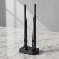 Antenne LoRa 868 MHz 915 MHz avec base à clipser, câble MHF1, antenne omnidirectionnelle en caoutchouc pour passerelle IoT industrielle
