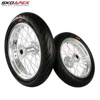 Jeu de roues Supermoto chromées de 17 pouces pour Sur-Ron LBX Talaria, version améliorée, pièces pour moto électrique tout-terrain.