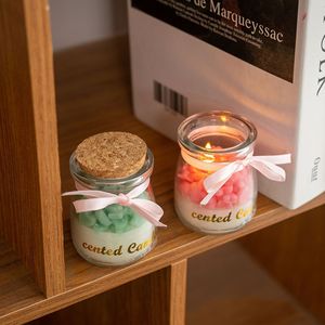 Romantic Star Heart Glass Container Scented Candle Tabletop Ornament For Wedding Guest Gift - Product Image 3