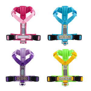 <span class=keywords><strong>Harnais</strong></span> de luxe en nylon imprimé pour <span class=keywords><strong>chien</strong></span>, anti-traction, facile à contrôler, pour l'entraînement et la course - Product Image 2