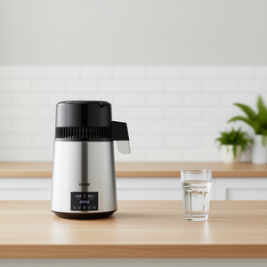Distillateur d'eau Vevor 4L en acier inoxydable, double température, électrique, avec minuterie, pour usage domestique - Product Image 2