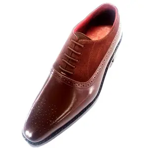 El yapımı tasarımcı yeni Modern stil özelleştirilmiş erkek deri ayakkabı her gün için Tan kahverengi renk Lace Up deri ayakkabı